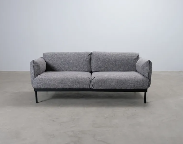 Sohva Ikea ÄPPLARYD 2:n istuttava sohva, Lejde harmaa/musta