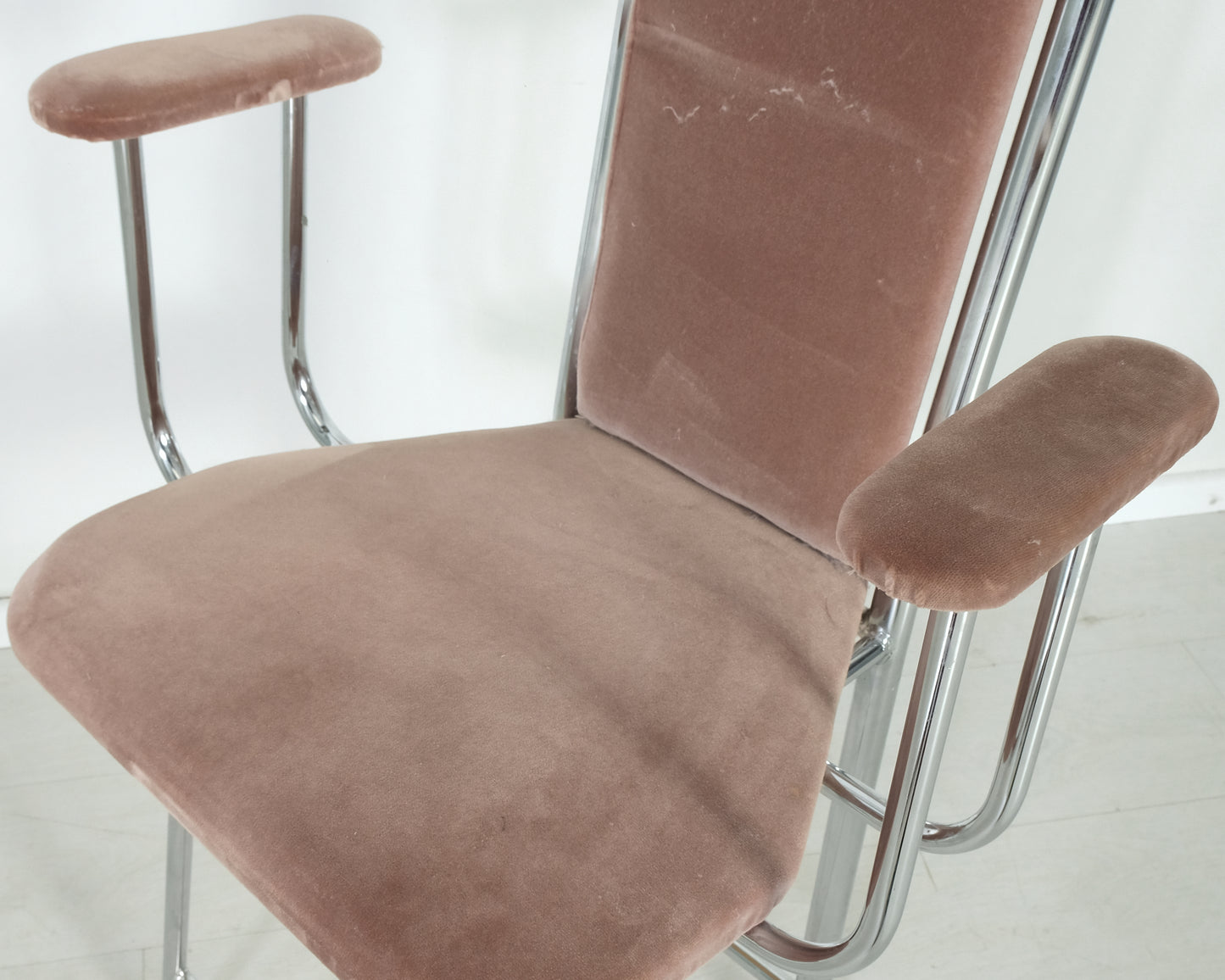 Ruokailuryhmän tuoli oranssi sametti