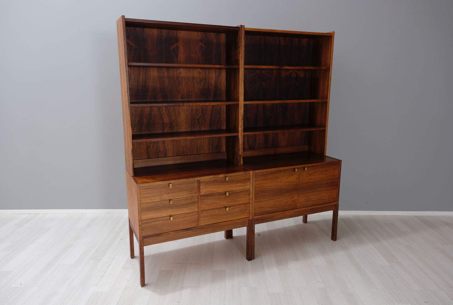 2 st. Bokhyllor mahogny