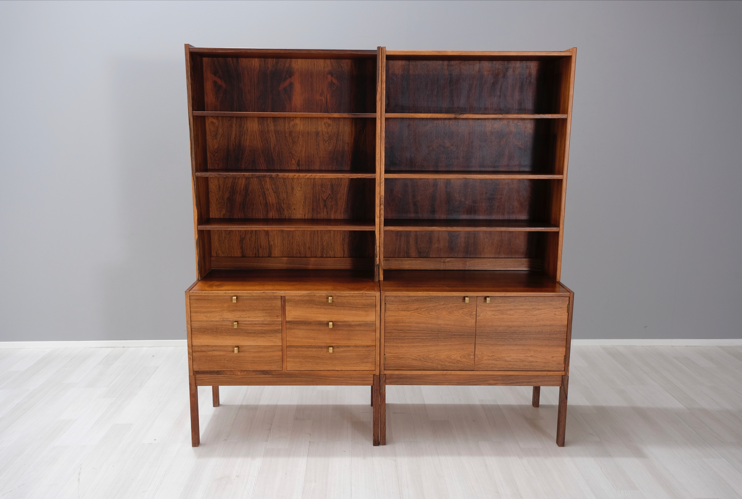 2 st. Bokhyllor mahogny