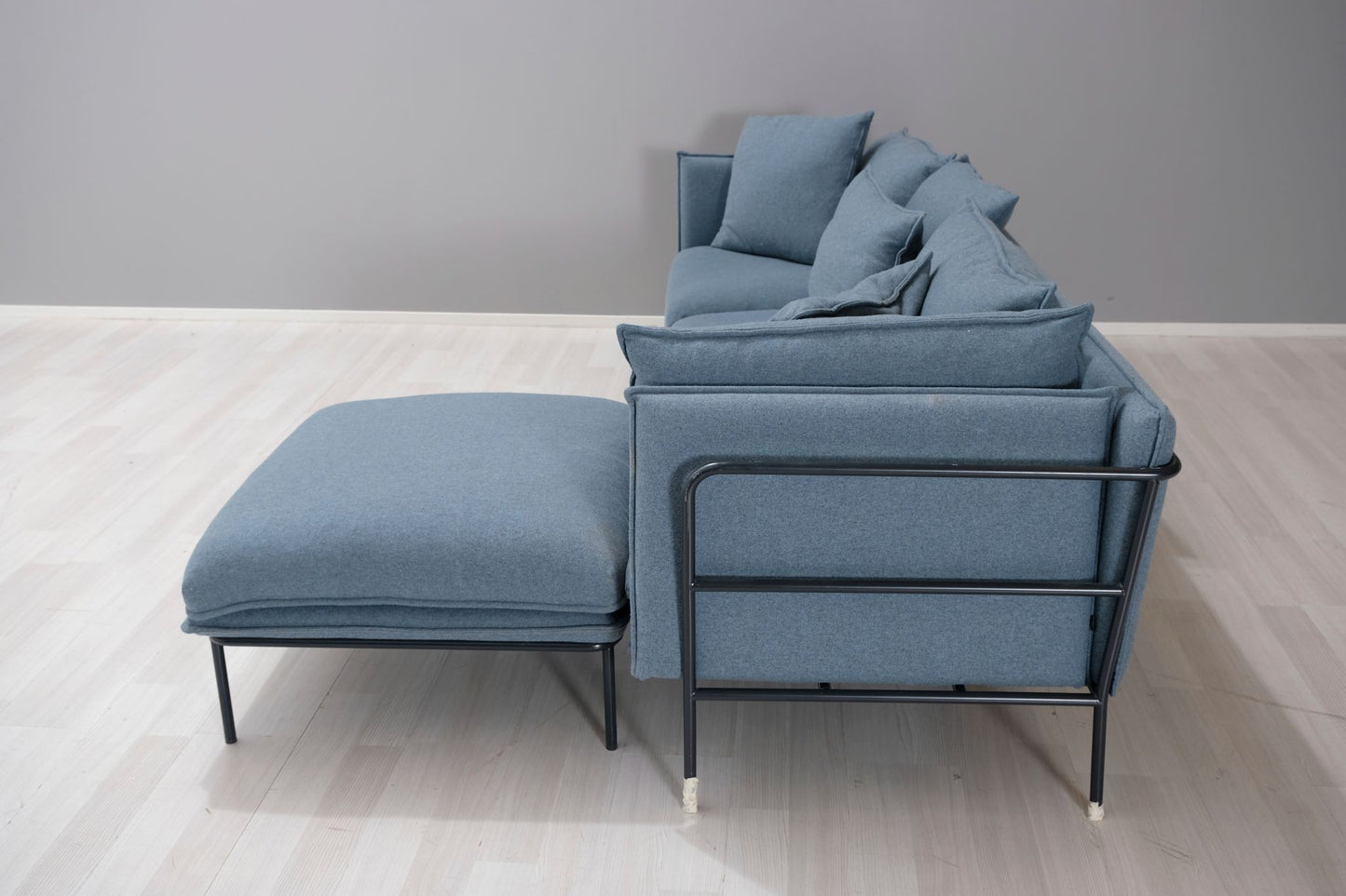 Soffa + fotpall