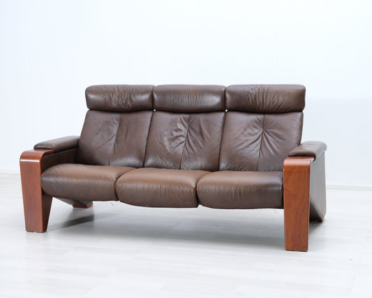 Ekornes 3-istuttava mekanismisohva ruskea
